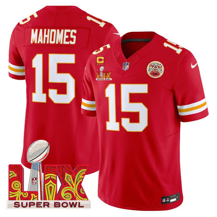 Men's Chiefs Super Bowl LIX Patch Vapor Limited Jersey - All Stitched KCCHI_KDZ - KINDOZY