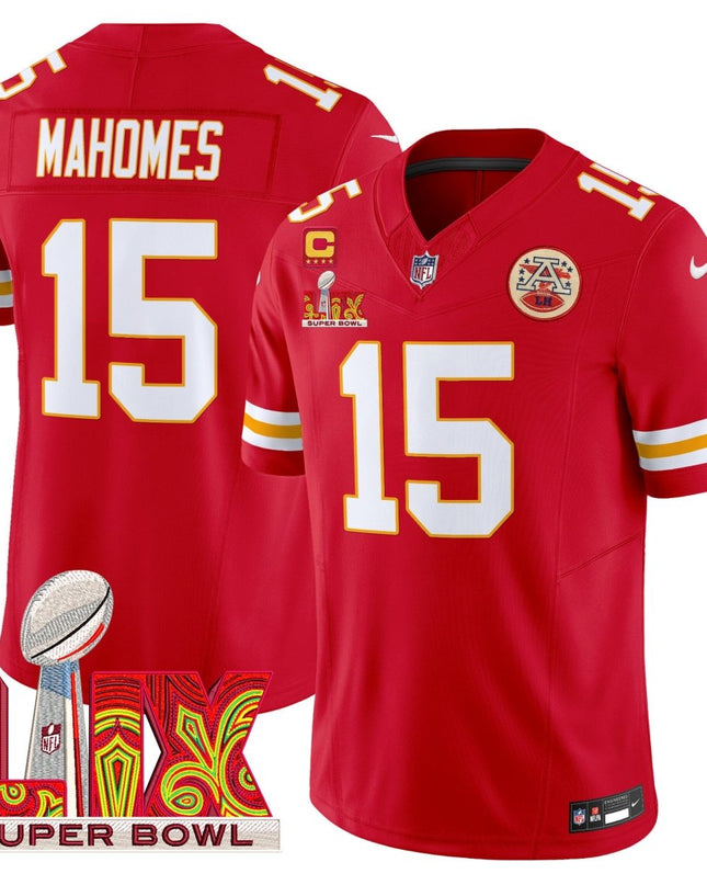 Men's Chiefs Super Bowl LIX Patch Vapor Limited Jersey - All Stitched KCCHI_KDZ - KINDOZY