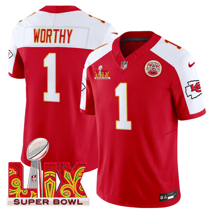 Men's Chiefs Super Bowl LIX Patch Vapor Limited Jersey - All Stitched KCCHI_KDZ - KINDOZY