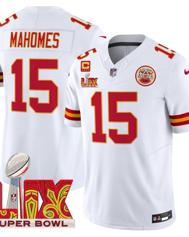Men's Chiefs Super Bowl LIX Patch Vapor Limited Jersey - All Stitched KCCHI_KDZ - KINDOZY