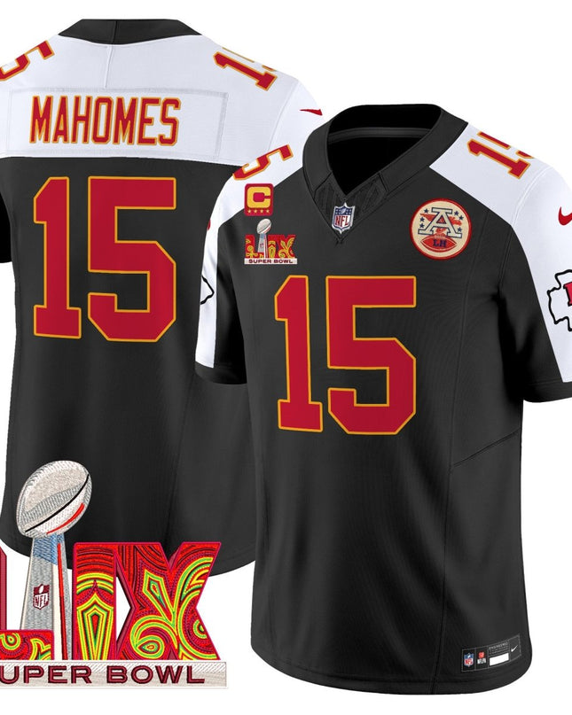 Men's Chiefs Super Bowl LIX Patch Vapor Limited Jersey - All Stitched KCCHI_KDZ - KINDOZY