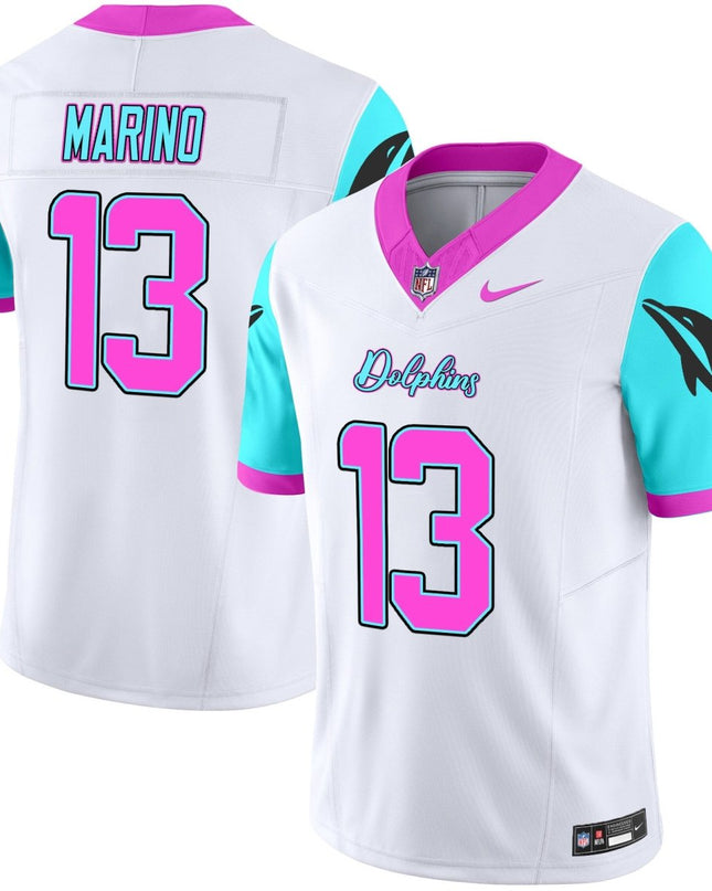 Men's Dolphins Miami Vice Vapor Limited Jersey - All Stitched MIA_KDZ - KINDOZY