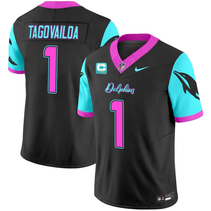 Men's Dolphins Miami Vice Vapor Limited Jersey - All Stitched MIA_KDZ - KINDOZY