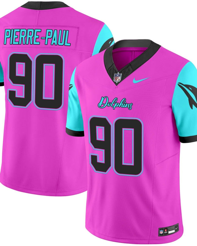 Men's Dolphins Miami Vice Vapor Limited Jersey - All Stitched MIA_KDZ - KINDOZY