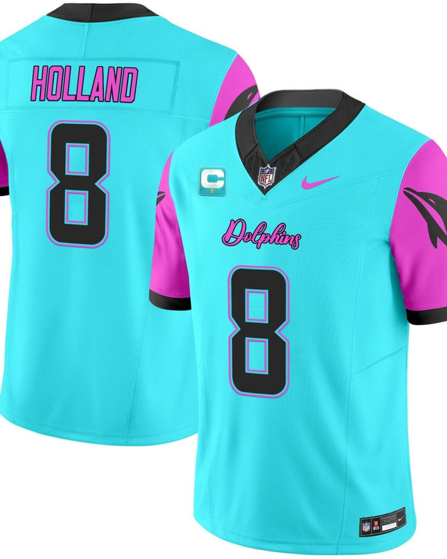 Men's Dolphins Miami Vice Vapor Limited Jersey - All Stitched MIA_KDZ - KINDOZY