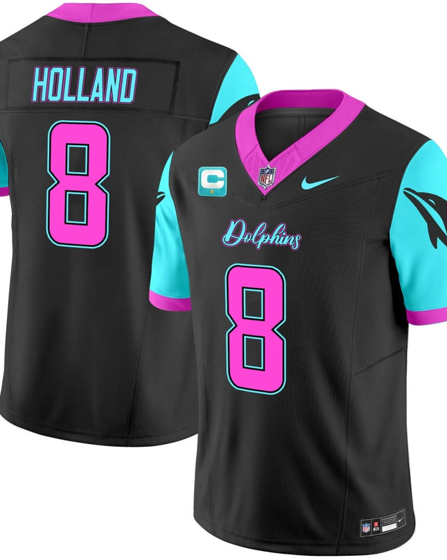 Men's Dolphins Miami Vice Vapor Limited Jersey - All Stitched MIA_KDZ - KINDOZY