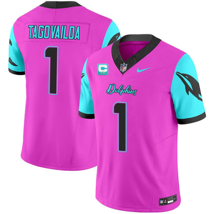 Men's Dolphins Miami Vice Vapor Limited Jersey - All Stitched MIA_KDZ - KINDOZY