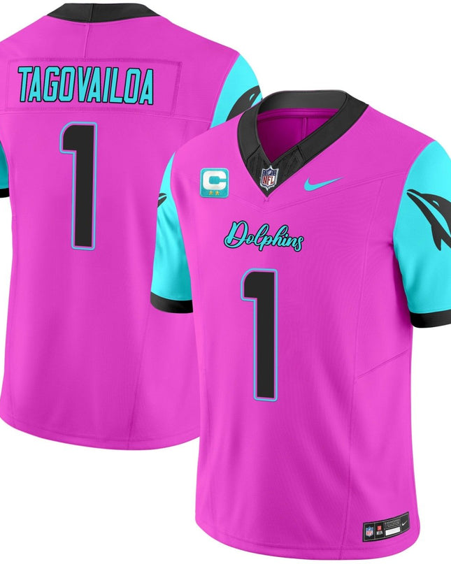 Men's Dolphins Miami Vice Vapor Limited Jersey - All Stitched MIA_KDZ - KINDOZY