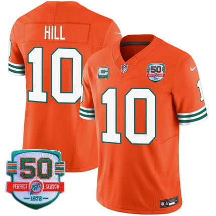 Men's Dolphins Throwback Vapor Jersey - All Stitched MIA_KDZ - KINDOZY