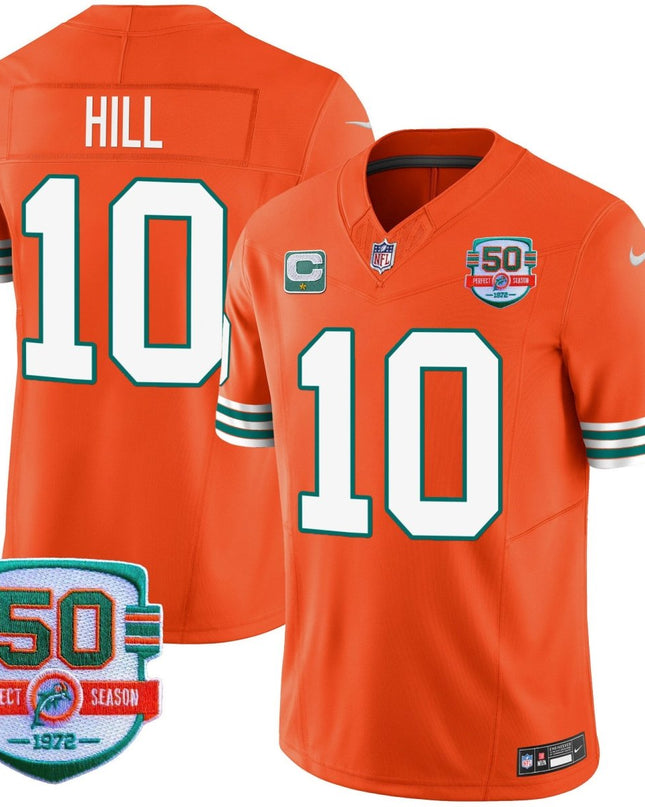Men's Dolphins Throwback Vapor Jersey - All Stitched MIA_KDZ - KINDOZY