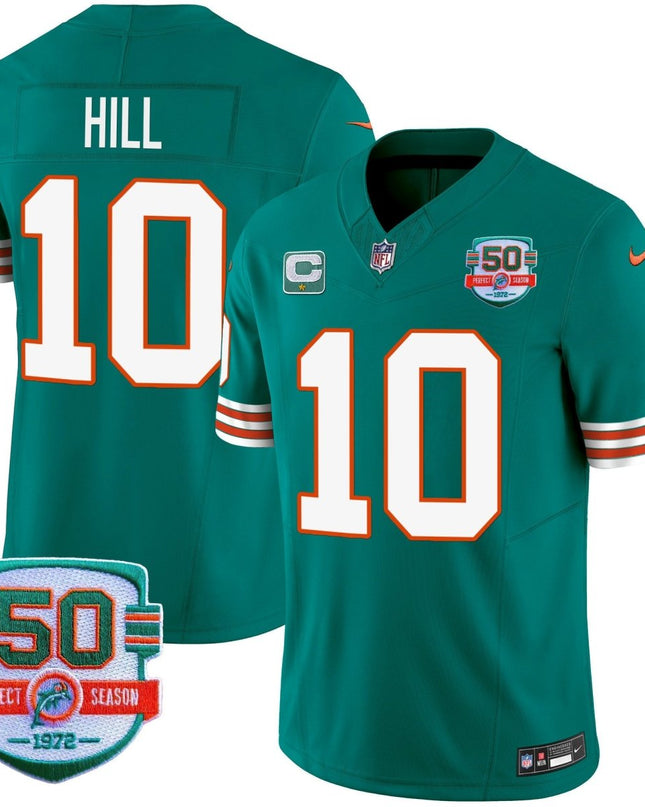 Men's Dolphins Throwback Vapor Jersey - All Stitched MIA_KDZ - KINDOZY