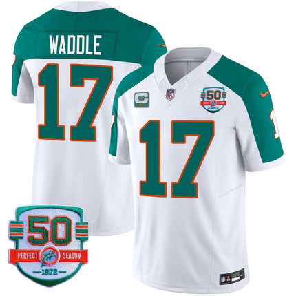 Men's Dolphins Throwback Vapor Jersey - All Stitched MIA_KDZ - KINDOZY
