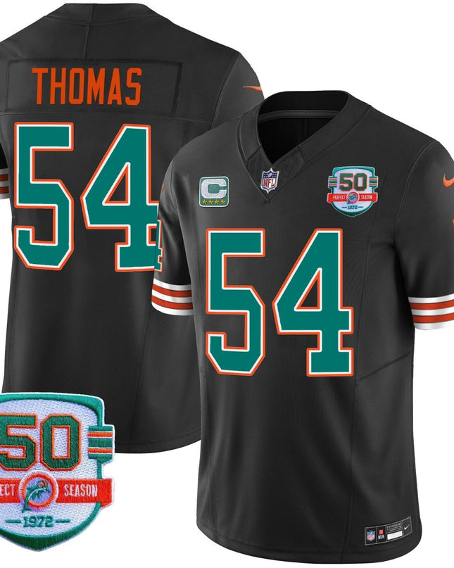 Men's Dolphins Throwback Vapor Jersey - All Stitched MIA_KDZ - KINDOZY