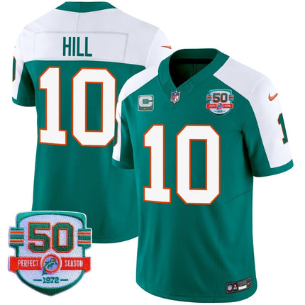 Men's Dolphins Throwback Vapor Jersey - All Stitched MIA_KDZ - KINDOZY