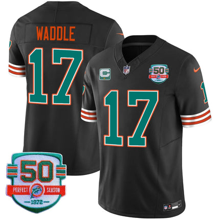 Men's Dolphins Throwback Vapor Jersey - All Stitched MIA_KDZ - KINDOZY
