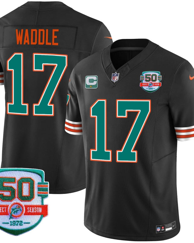 Men's Dolphins Throwback Vapor Jersey - All Stitched MIA_KDZ - KINDOZY