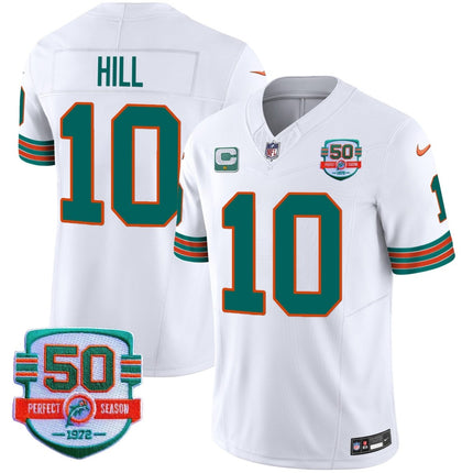 Men's Dolphins Throwback Vapor Jersey - All Stitched MIA_KDZ - KINDOZY