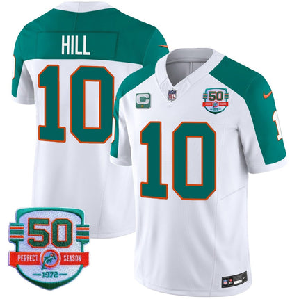 Men's Dolphins Throwback Vapor Jersey - All Stitched MIA_KDZ - KINDOZY
