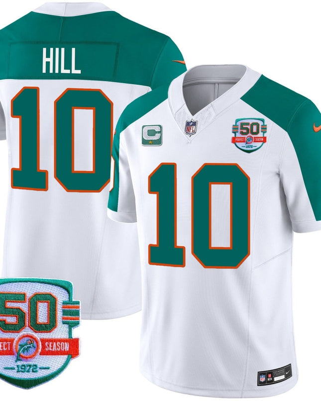 Men's Dolphins Throwback Vapor Jersey - All Stitched MIA_KDZ - KINDOZY