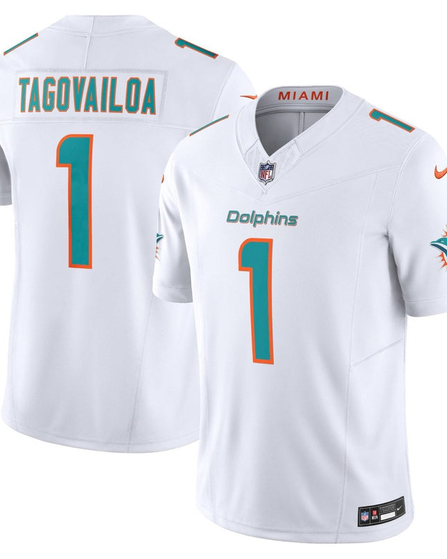 Men's Dolphins Vapor Limited Jersey - All Stitched MIA_KDZ - KINDOZY