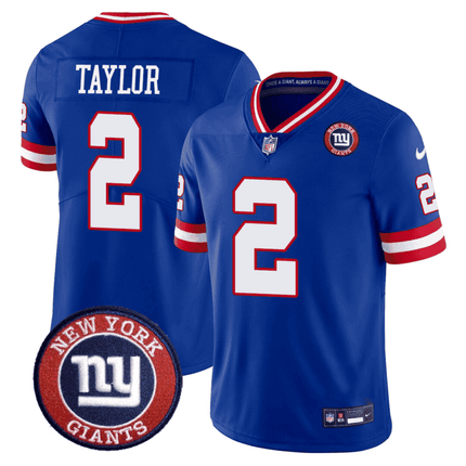 Men's Giants Logo Patch Limited Jersey - All Stitched NYG_KDZ - KINDOZY