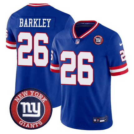 Men's Giants Logo Patch Limited Jersey - All Stitched NYG_KDZ - KINDOZY