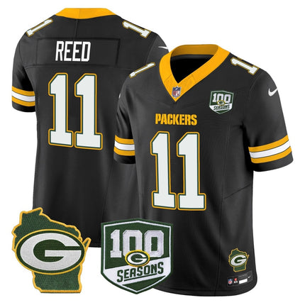 Men's Green Bay Packers 100th Season & Home Patch Vapor Limited Jersey - All Stitched GBP_KDZ - KINDOZY