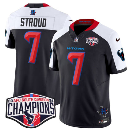 Men's Houston Texans 2024 AFC South Division Champions Patch Vapor Limited Jersey - All Stitched HOUTEX_KDZ - KINDOZY