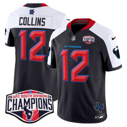 Men's Houston Texans 2024 AFC South Division Champions Patch Vapor Limited Jersey - All Stitched HOUTEX_KDZ - KINDOZY