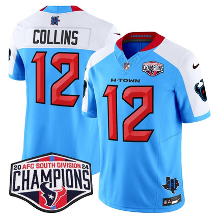 Men's Houston Texans 2024 AFC South Division Champions Patch Vapor Limited Jersey - All Stitched HOUTEX_KDZ - KINDOZY