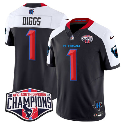 Men's Houston Texans 2024 AFC South Division Champions Patch Vapor Limited Jersey - All Stitched HOUTEX_KDZ - KINDOZY