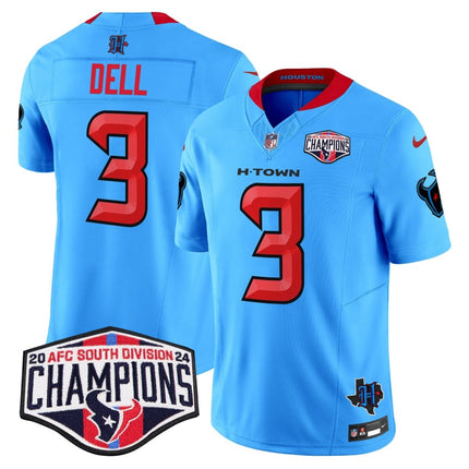 Men's Houston Texans 2024 AFC South Division Champions Patch Vapor Limited Jersey - All Stitched HOUTEX_KDZ - KINDOZY