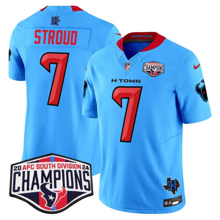 Men's Houston Texans 2024 AFC South Division Champions Patch Vapor Limited Jersey - All Stitched HOUTEX_KDZ - KINDOZY