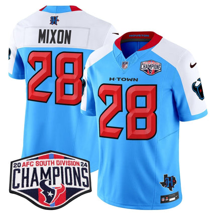 Men's Houston Texans 2024 AFC South Division Champions Patch Vapor Limited Jersey - All Stitched HOUTEX_KDZ - KINDOZY