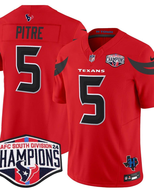 Men's Houston Texans 2024 AFC South Division Champions Patch Vapor Limited Jersey - All Stitched HOUTEX_KDZ - KINDOZY