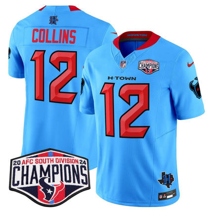 Men's Houston Texans 2024 AFC South Division Champions Patch Vapor Limited Jersey - All Stitched HOUTEX_KDZ - KINDOZY