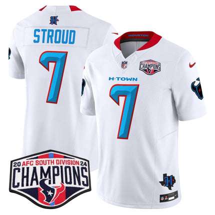 Men's Houston Texans 2024 AFC South Division Champions Patch Vapor Limited Jersey - All Stitched HOUTEX_KDZ - KINDOZY