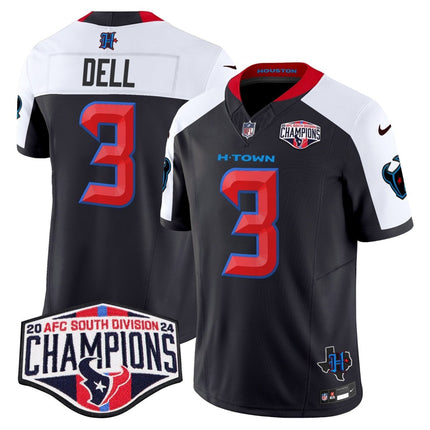 Men's Houston Texans 2024 AFC South Division Champions Patch Vapor Limited Jersey - All Stitched HOUTEX_KDZ - KINDOZY