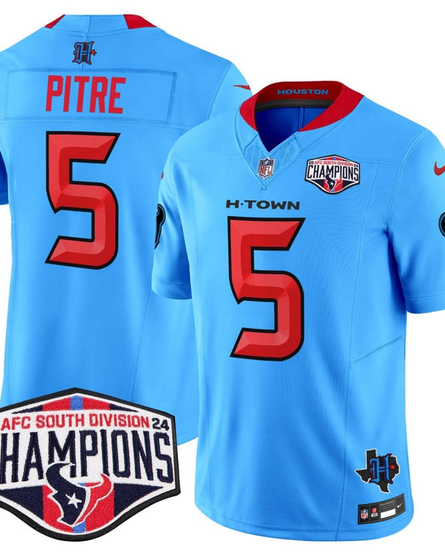 Men's Houston Texans 2024 AFC South Division Champions Patch Vapor Limited Jersey - All Stitched HOUTEX_KDZ - KINDOZY