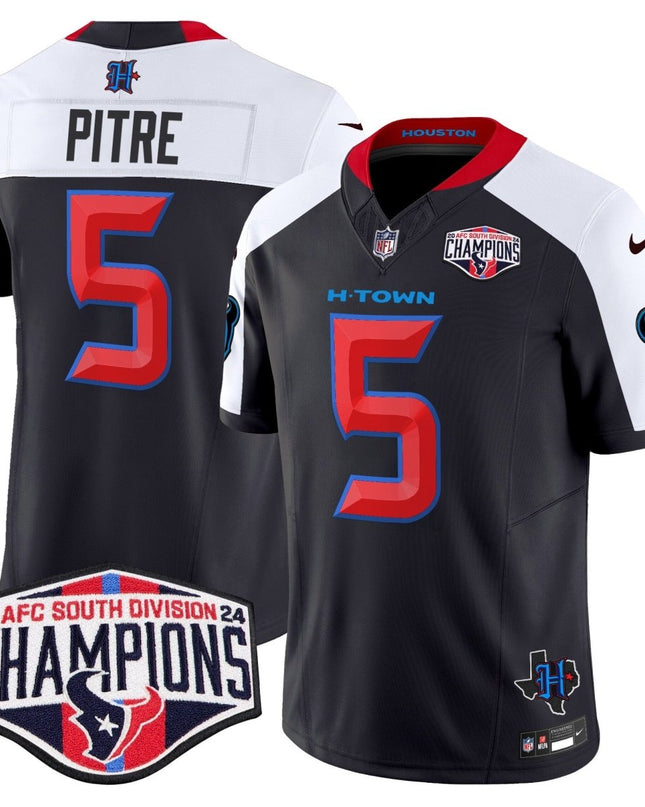 Men's Houston Texans 2024 AFC South Division Champions Patch Vapor Limited Jersey - All Stitched HOUTEX_KDZ - KINDOZY