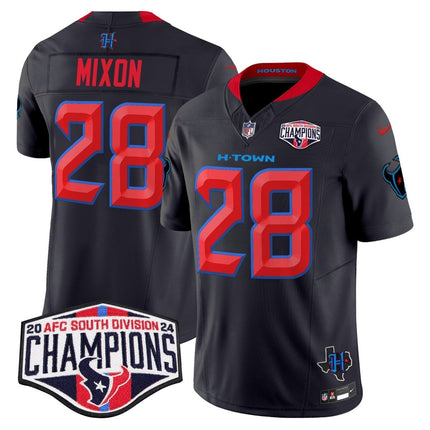 Men's Houston Texans 2024 AFC South Division Champions Patch Vapor Limited Jersey - All Stitched HOUTEX_KDZ - KINDOZY