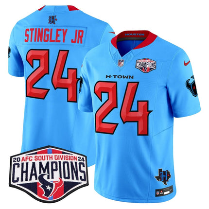 Men's Houston Texans 2024 AFC South Division Champions Patch Vapor Limited Jersey - All Stitched HOUTEX_KDZ - KINDOZY