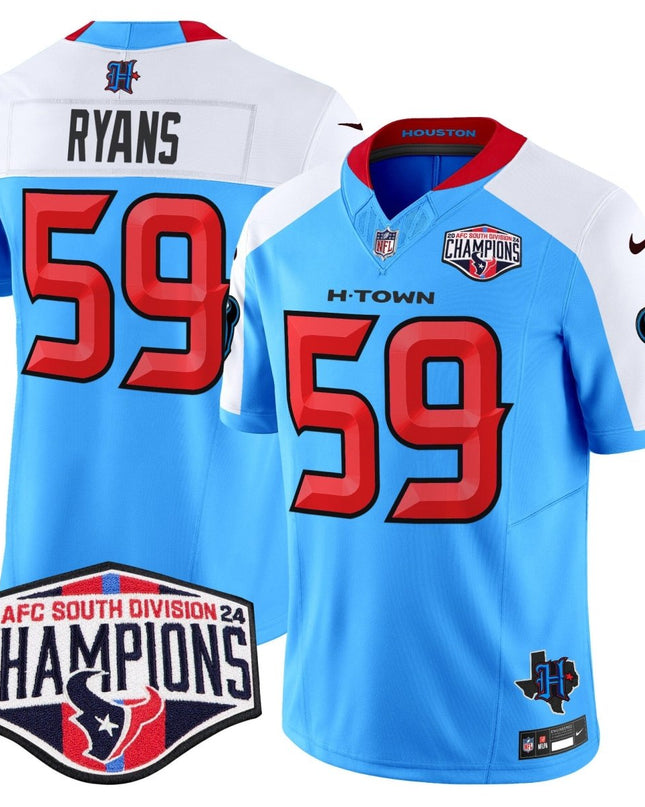 Men's Houston Texans 2024 AFC South Division Champions Patch Vapor Limited Jersey - All Stitched HOUTEX_KDZ - KINDOZY