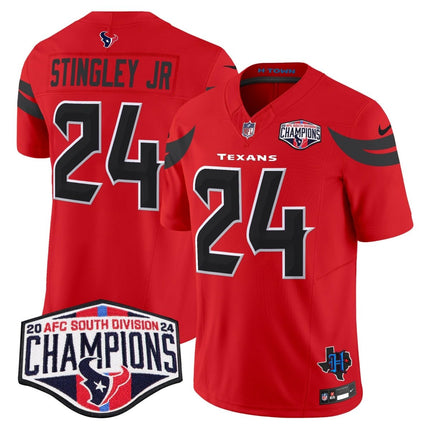 Men's Houston Texans 2024 AFC South Division Champions Patch Vapor Limited Jersey - All Stitched HOUTEX_KDZ - KINDOZY