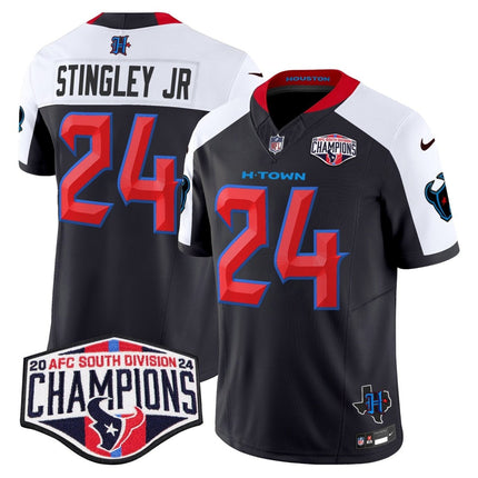 Men's Houston Texans 2024 AFC South Division Champions Patch Vapor Limited Jersey - All Stitched HOUTEX_KDZ - KINDOZY