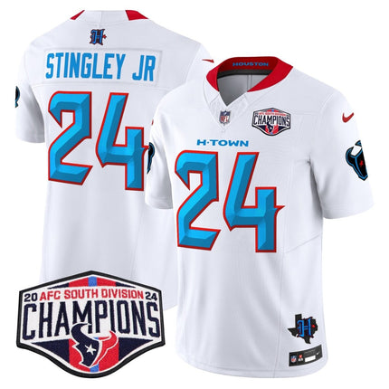 Men's Houston Texans 2024 AFC South Division Champions Patch Vapor Limited Jersey - All Stitched HOUTEX_KDZ - KINDOZY