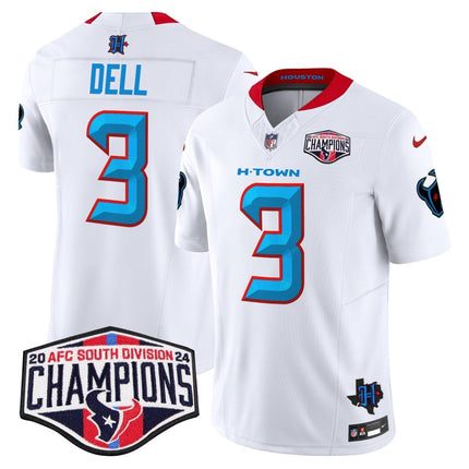 Men's Houston Texans 2024 AFC South Division Champions Patch Vapor Limited Jersey - All Stitched HOUTEX_KDZ - KINDOZY