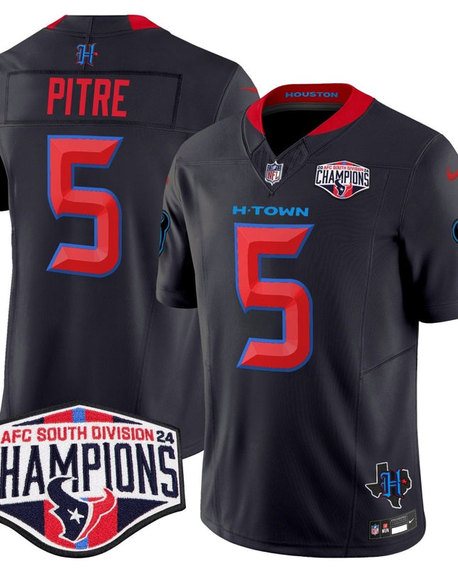 Men's Houston Texans 2024 AFC South Division Champions Patch Vapor Limited Jersey - All Stitched HOUTEX_KDZ - KINDOZY