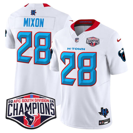 Men's Houston Texans 2024 AFC South Division Champions Patch Vapor Limited Jersey - All Stitched HOUTEX_KDZ - KINDOZY