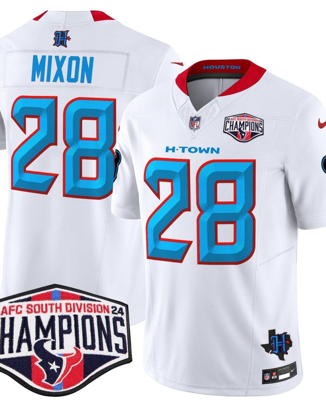 Men's Houston Texans 2024 AFC South Division Champions Patch Vapor Limited Jersey - All Stitched HOUTEX_KDZ - KINDOZY